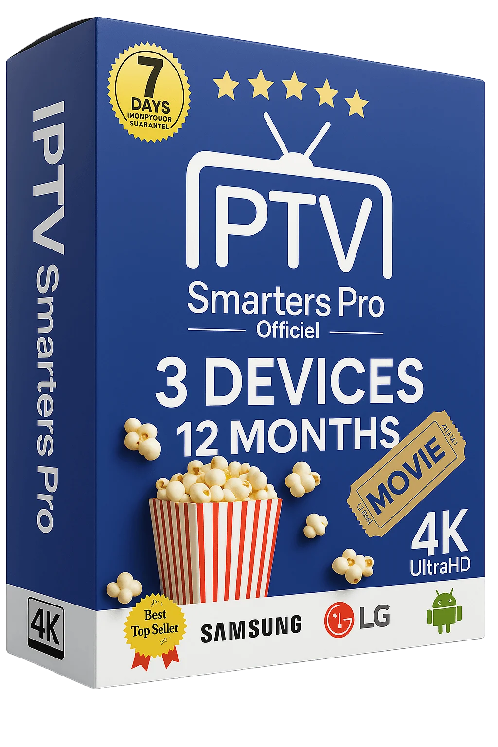 12 Months Subscription | IPTV Smarters PRO FHD (3 DEVICES)