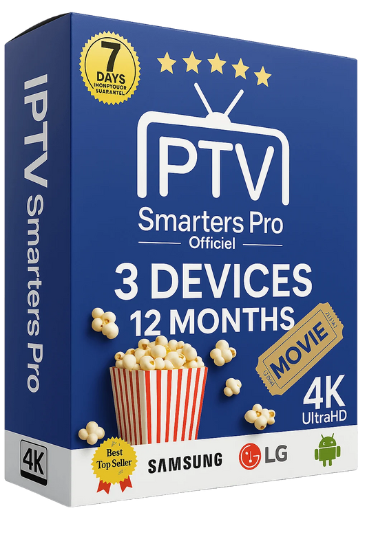 12 Months Subscription | IPTV Smarters PRO FHD (3 DEVICES)