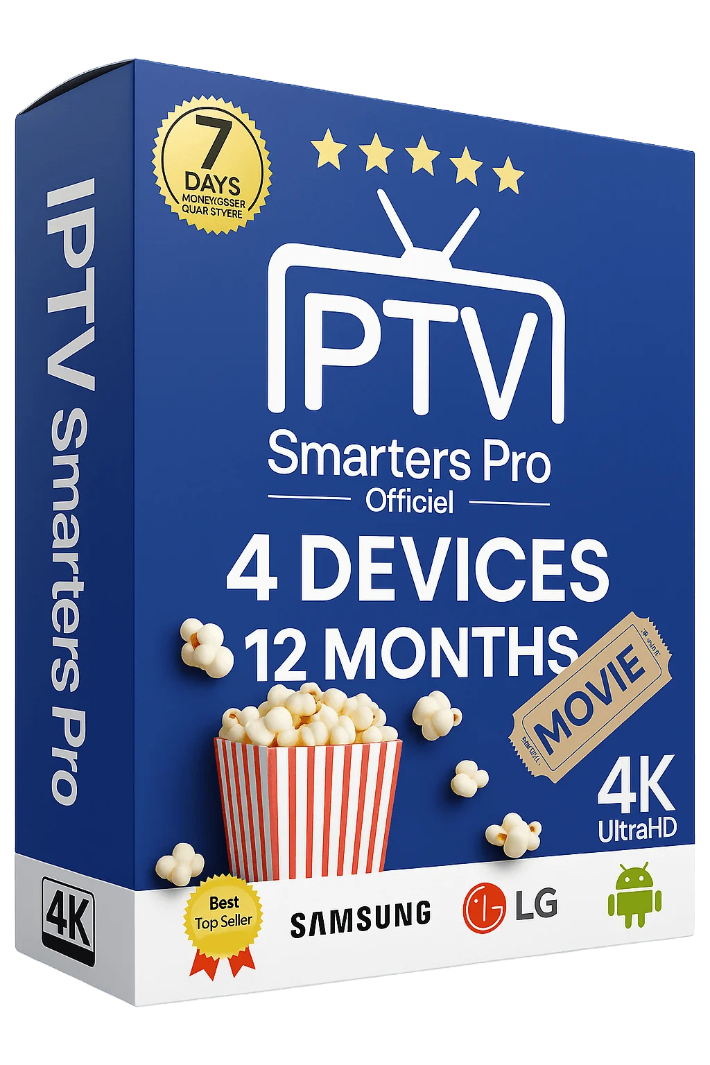 12 Months Subscription | IPTV Smarters PRO FHD (4 DEVICES)