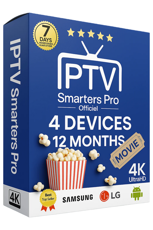 12 Months Subscription | IPTV Smarters PRO FHD (4 DEVICES)